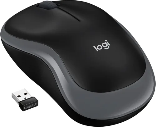 Miniatura 2 de Logitech Ratón inalámbrico M185, 2.4 GHz con mini receptor USB, duración de la batería de 12 meses, seguimiento óptico de 1000 DPI, PC/Mac / Rojo