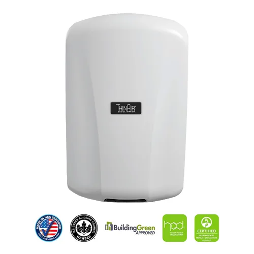 Miniatura 5 de ThinAir Secador de manos, Excel Dryer TA-ABS-110V, Secador de manos comercial, secado automático de manos, secador de manos compatible con ADA