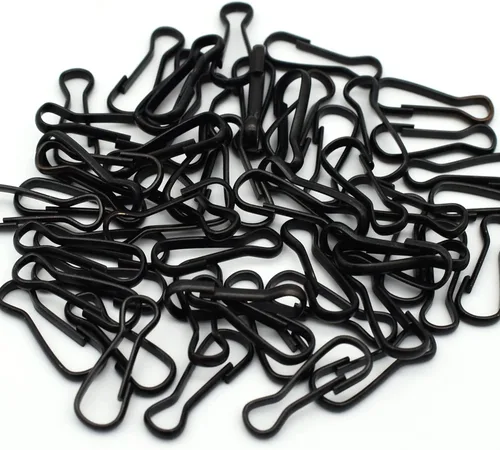 Clips de metal de acero inoxidable 304, ganchos de resorte, cierres de cordón a prueba de óxido, ganchos de clip a presión para llaveros, tarjetas