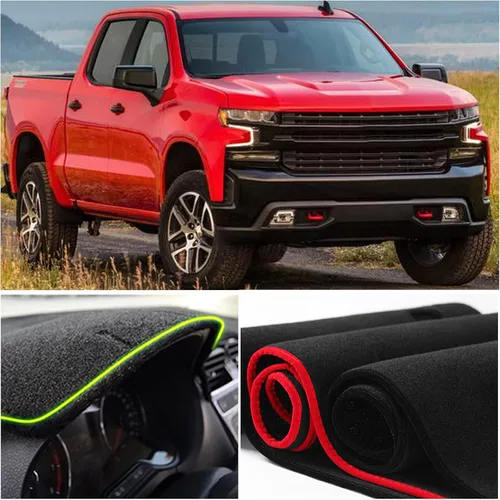 Miniatura 4 de Funda para salpicadero personalizada para consola central interior compatible con Chevrolet Silverado/GMC Sierra 1500 2500 3500 camiones 2019-2023