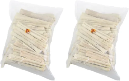 Miniatura 2 de emours Juguete masticable de dientes de bambú natural para conejos, conejos, chinchilla, cobayas, jerbos de azúcar y más (7.05 oz)