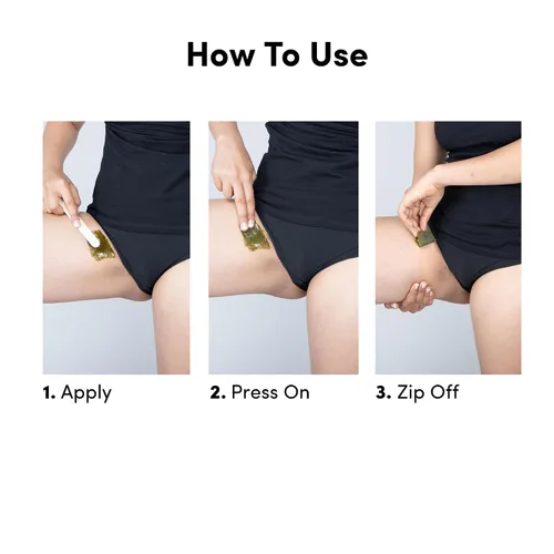 Miniatura 6 de Parissa Kit de cera caliente de bikini natural para microondas, cera dura sin tiras para cabello grueso en bikini y axilas, ideal para depilación