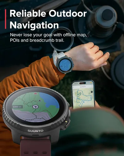 Miniatura 9 de SUUNTO Reloj de aventura GPS vertical, rastreador de actividad con GNSS de doble banda y mapas fuera de línea, soporta más de 95 deportes, métricas