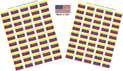 Miniatura 243 de 100 calcomanías de la bandera de Alaska; 1.5" x 1" hechas en Estados Unidos, calcomanías autoadhesivas de la bandera del estado para álbumes
