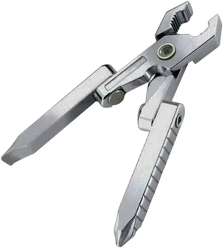 Miniatura 3 de Mini herramienta EDC multifuncional 3 en 1, destornillador de alicates herramienta de bolsillo de combinación plegable para pesca al aire libre