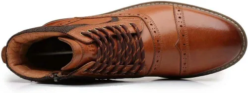 Miniatura 4 de Botas Chelsea para hombre, elegantes y cómodas, de cuero, con cremallera