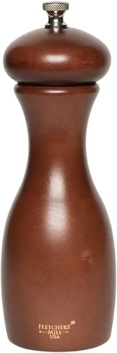 Miniatura 15 de Fletchers' Mill - Colección Marsala de molinillo de pimienta, cereza, 4 pulgadas, grosor ajustable fino a grueso, fabricado en Estados Unidos Negro
