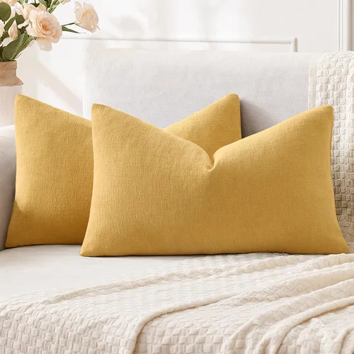 Miniatura 28 de MIULEE Juego de 2 fundas de almohada cuadradas decorativas de felpilla suave de 20 x 20 pulgadas para sofá, sala de estar y cama de color verde oliva