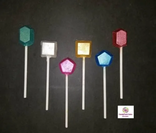 Miniatura 2 de Joya Gema Piedra Joyería Crystal Rock Chocolate Candy Lollipop Molde
