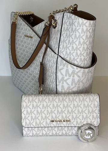 Miniatura 4 de Michael Kors MICHAEL Michael Kors Jet Set - Cartera de viaje con cadena grande para el hombro, bolsa de viaje triple