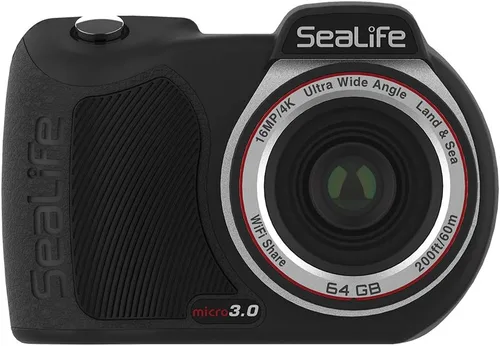 SeaLife Micro 3.0 64 GB, 16 mp, cámara submarina 4K para fotografía y video subacuático, fácil instalación, transferencia inalámbrica; incluye
