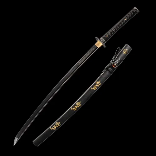 Miniatura 3 de Espada katana japonesa hecha a mano, auténtica, forjada a mano, espadas samurai de acero de alto carbono 1060 para artes marciales, colección