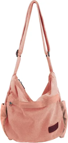 Miniatura 7 de Bolso bandolera grande de lona con múltiples bolsillos para hombres y mujeres, bolso cruzado de hombro para laptop 2 - Verde
