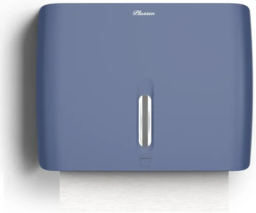 Miniatura 13 de Dispensador de toallas de papel de montaje en pared comercial con cerradura de llave, dispensador compacto de toallas de papel multipliegue