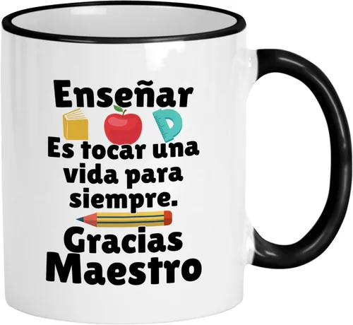 Miniatura 6 de Casitika Regalos para Maestras Agradecimiento. Regalos para profesores en español. Taza de café Dia Del Maestro En Español de 11 Oz Regalo Para