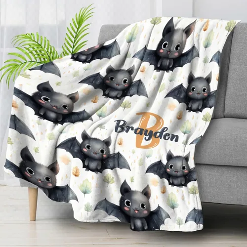 Miniatura 33 de Manta de murciélago de Halloween para bebé, regalo súper suave, manta acogedora para recién nacido, manta de recepción para bebé, manta para cuna