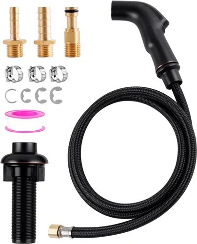 Miniatura 11 de Hygie Rinse Accesorio universal para grifo de fregadero de cocina, accesorio de cabezal rociador compatible con el rociador de grifo Moen, rociador