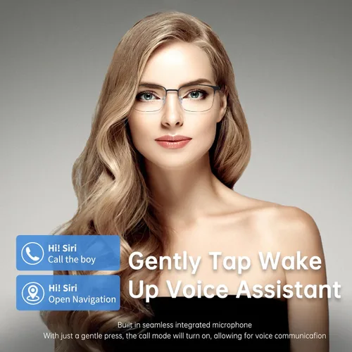 Miniatura 2 de Lentes inteligentes para hombres y mujeres, gafas Bluetooth de oreja abierta con lentes fotocrómicas, micrófono y altavoces integrados, gafas