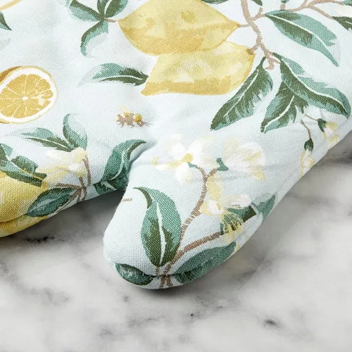 Miniatura 4 de Martha Stewart Lemon Whimsy - Manoplas para horno (2 unidades), color amarillo, 7 x 13 pulgadas