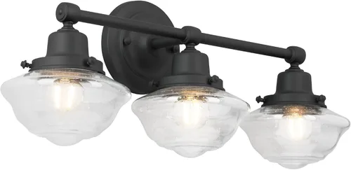 Miniatura 11 de Design House 519892 Kimball Industrial Farmhouse Luz de Pared Interior de 1 Luz con Pantalla de Metal para Pasillo, Baño, Cocina, Vestíbulo, Pintura