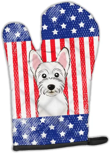 Miniatura 77 de Caroline's Treasures BB4020OVMT Dog House Collection Border Collie - Guante de horno grueso resistente al calor para sartenes calientes y horno