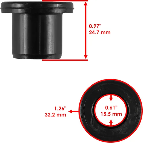 Miniatura 2 de Caltric 8 Bujes de brazo A inferior delantero compatible con Arctic Cat Prowler 1000 2009 2010-2017 0403-409