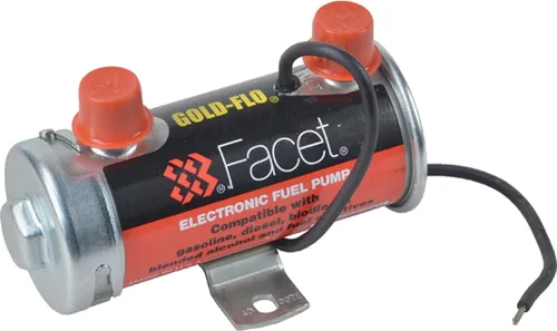 Facet 40007N, bomba de combustible cilíndrica faceta de 12 voltios, 1/4 NPT, 4-5.5 psi