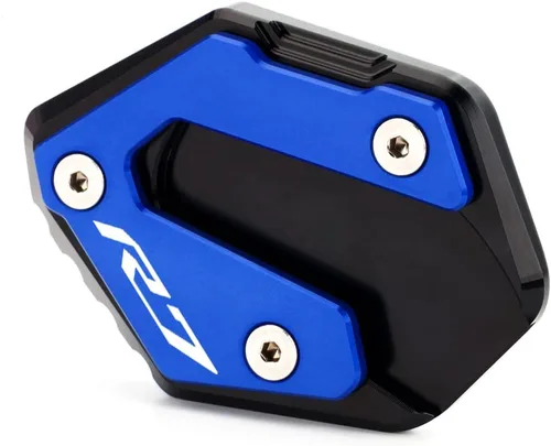 Miniatura 4 de Modeer Para YZF R7 2021-2023 2024 2025 extensión de soporte lateral de motocicleta Ampliar placa Pad yzf r7 yzfr7 r 7 Accesorios Color Azul