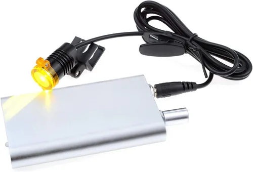 Miniatura 8 de NSKI Tipo de inserción de lámpara de faro LED de 3 W/tipo clip con filtro para lupa binocular plateada (tipo de inserción)