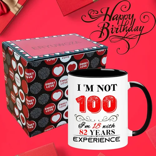 Miniatura 5 de Taza de 100 cumpleaños 1926 para mujeres y hombres, regalos de cumpleaños de 100 años para mamá, papá, abuela, abuelo, esposa, marido, tío, tía