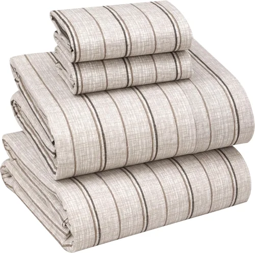 Miniatura 72 de RUVANTI Juego de sábanas divididas tamaño King de 100 % algodón para cama ajustable, 5 piezas, ropa de cama de tejido de percal suave y Guisante