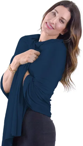 Happyluxe Chales de viaje para mujer, 68 x 35 pulgadas. Pashmina ligera, manta de viaje en avión. Fabricado en Estados Unidos