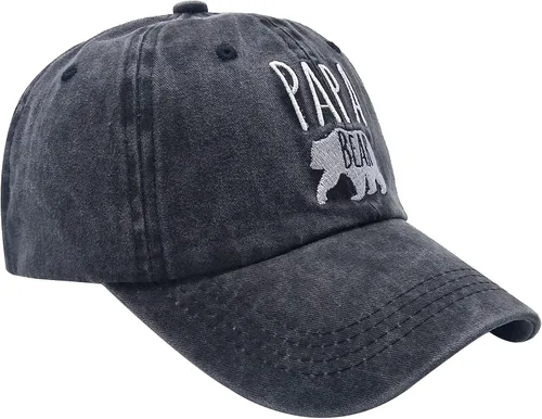Miniatura 2 de Waldeal Gorra de béisbol ajustable con bordado de Papa Bear para hombre