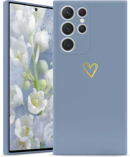 Miniatura 12 de Wirvyuer Funda para Samsung Galaxy S22 Ultra, bonita funda delgada a prueba de golpes con soporte de carga inalámbrica y protección, verde