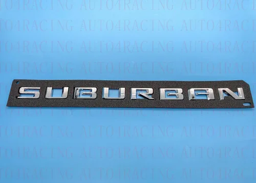 Miniatura 3 de 3 piezas de emblemas Suburban 3D letras distintivo adhesivo de nombre matrícula de reemplazo para 2019 2020 2021 2022 2023 Suburban genuino 84910061