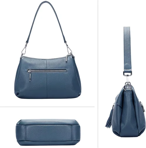 Miniatura 4 de Over Earth Bolsos de cuero para mujer, bolso de hombro pequeño Hobo para mujer