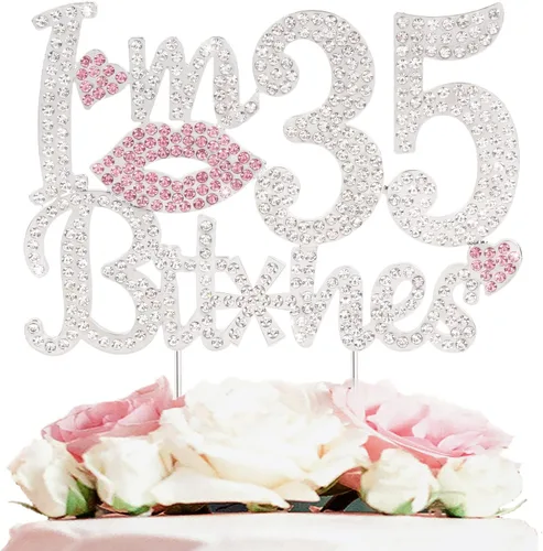 Miniatura 27 de ¡Soy el topper de pastel de cumpleaños número 15 divertido en oro y rosa con strass - ¡Feliz cumpleaños número 15, saludos a los quince años!