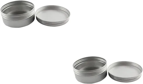 EXCEART 2pcs caja de aluminio espécimen caja hilo viaje botellas 8.5 fl oz aluminio tarro tapa para productos de belleza