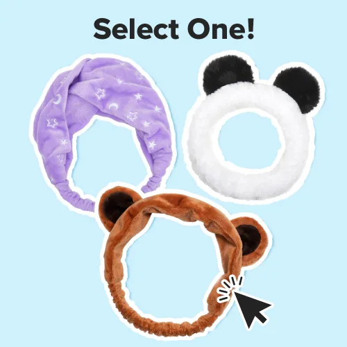Miniatura 8 de I DEW CARE Diadema para Lavado Facial - Oso Marrón Diadema de Animal para Lavado de Cara y Cuidado de la Piel, Día de Spa, Suave y Esponjosa