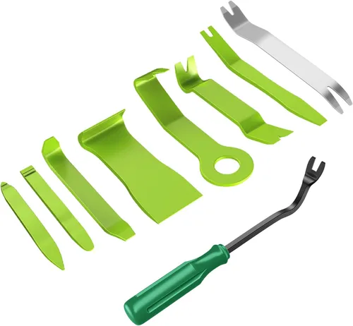 Miniatura 24 de GOOACC Kit de herramientas de eliminación de molduras automáticas de 9 piezas, kit de herramientas antiarañazos para el audio del automóvil, kit