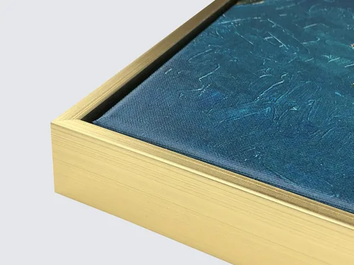 Miniatura 4 de Wieco Art Cuadro enmarcado dorado Noche estrellada sobre el Ródano Impresiones en lienzo Arte de pared de Van Gogh Pinturas reproducción Impresiones