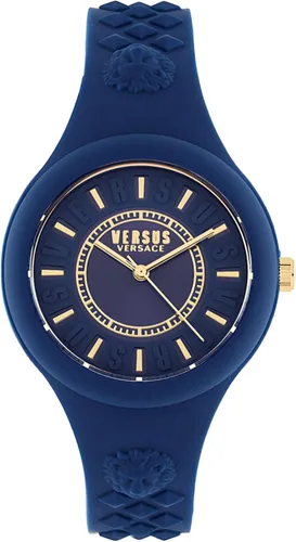 Miniatura 10 de Versus Versace Reloj de moda Fire Island para mujer. Correa de silicona ajustable y deportiva. Incluye bolsa de regalo de viaje.