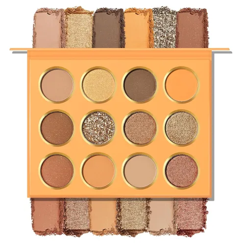 Miniatura 15 de KYDA Paleta de sombra de ojos Netural Nude de 5 colores con pincel, sombra de ojos marrón mate, paleta de ojos mate, regalo de maquillaje de ojos