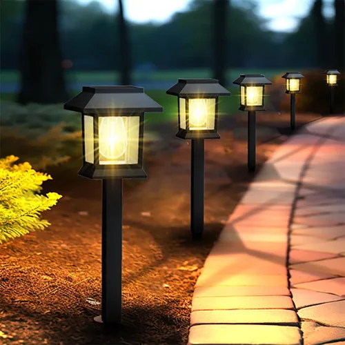 Miniatura 11 de Greluna Luces solares para exteriores, paquete de 6 luces solares impermeables de 6000 K de encendido/apagado automático para jardín, paisaje