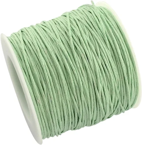 Miniatura 34 de Cordón de algodón encerado de 100 yardas, hilo de algodón trenzado naranja oscuro, cuerda de cuentas trenzada, cuerda para collar, pulsera, collar