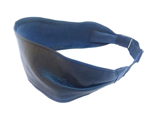 Miniatura 13 de Wardani, Diadema de cuero de 2.75 pulgadas de ancho, ajustable, elástica, suave y cómoda, fabricada en Estados Unidos con piel de cordero italiana