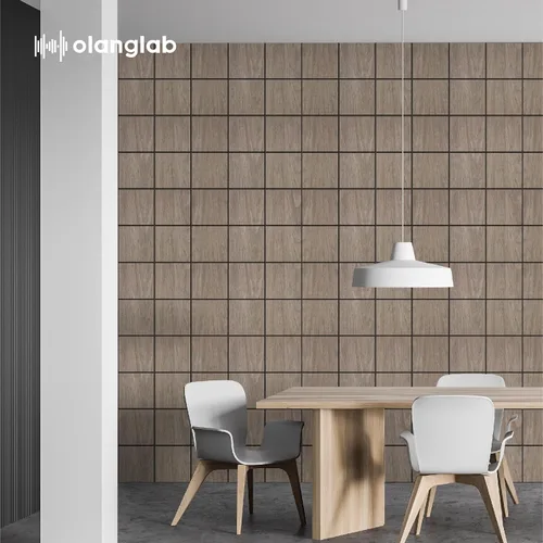 Miniatura 3 de Olanglab Paneles de pared acústicos de chapa de madera, paquete de 6, paneles de pared absorbentes de sonido de 23.6 x 47.2 pulgadas para decoración