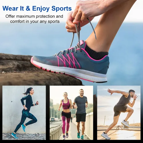 Miniatura 2 de Calcetines tobilleros para mujer, atléticos, para correr, cómodos, acolchados, 356 pares