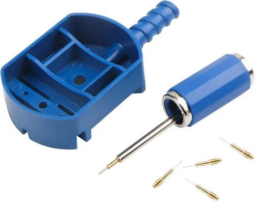 Miniatura 4 de Kit de herramientas de extracción de eslabones de correa de reloj con 12 pines de repuesto y 3 perforadores de alfiler, 1 martillo de cabeza