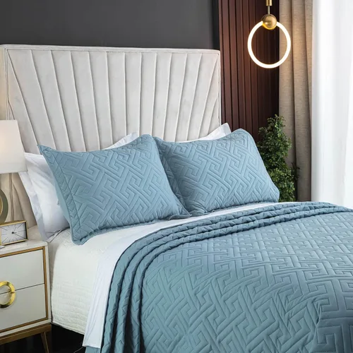 Miniatura 3 de Colchas extragrandes tamaño King de 128 x 120 pulgadas para cama extra grande y alta, tamaño California King/King, edredón ligero y acolchado, 1
